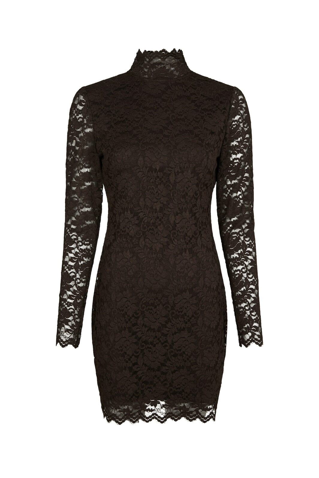 Neo Noir - Lizette Laceflower Dress 166638 - 584 - Chocolate Brown