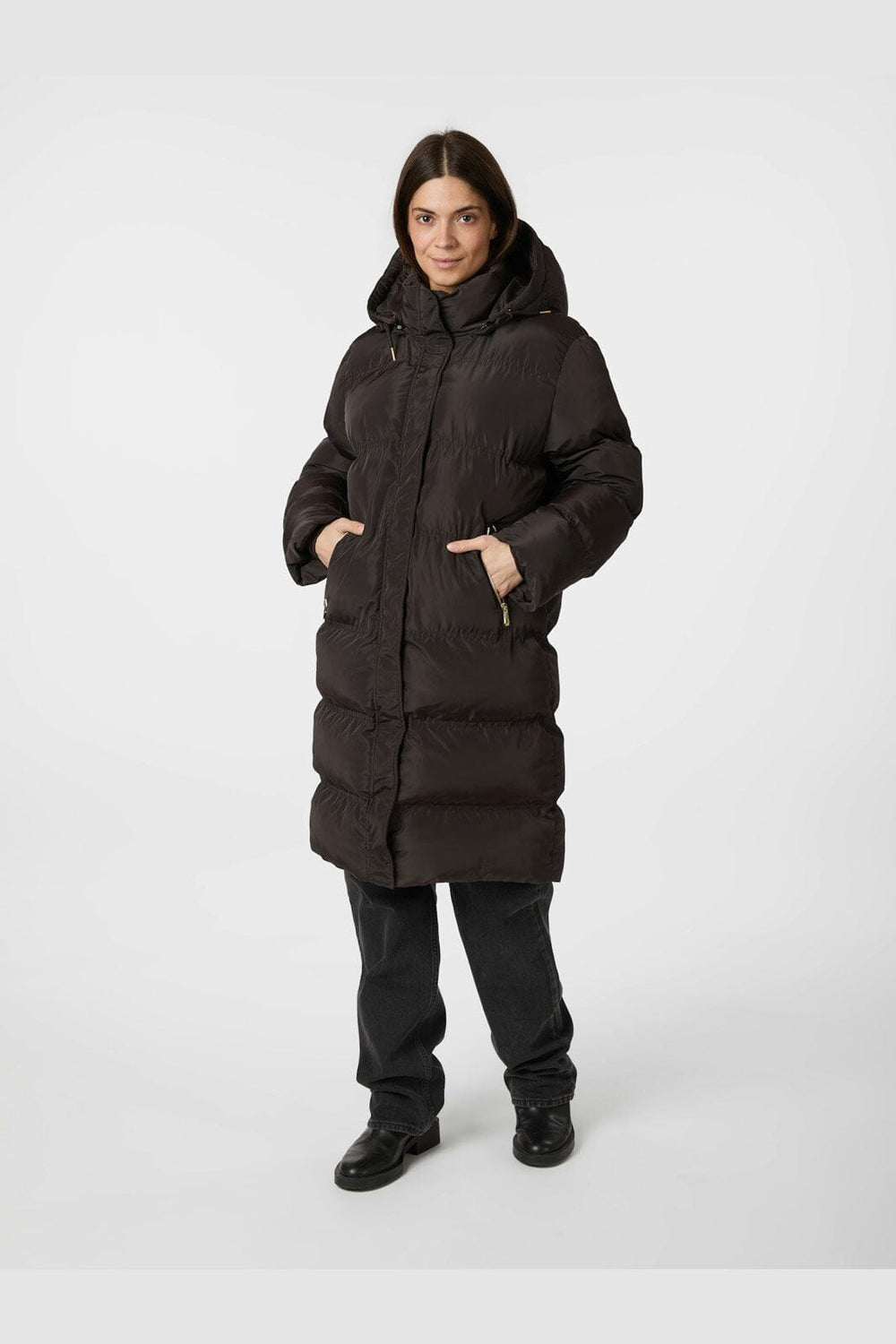 Neo Noir - Lucette Puffer Jacket 164885 - 676 - Dark Brown