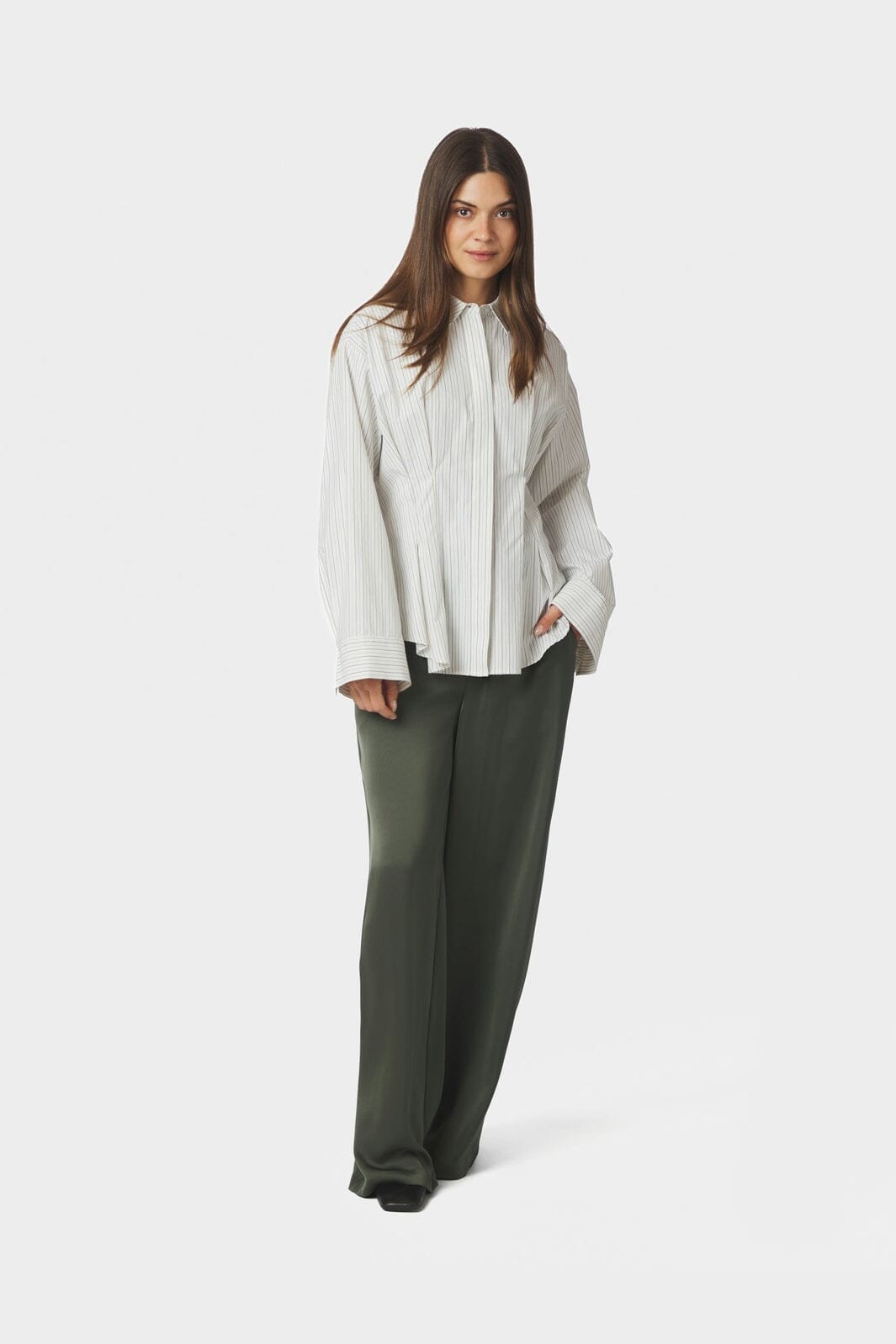 Neo Noir - Lytra Double Stripe Shirt 170120 - 667 - White Stripe