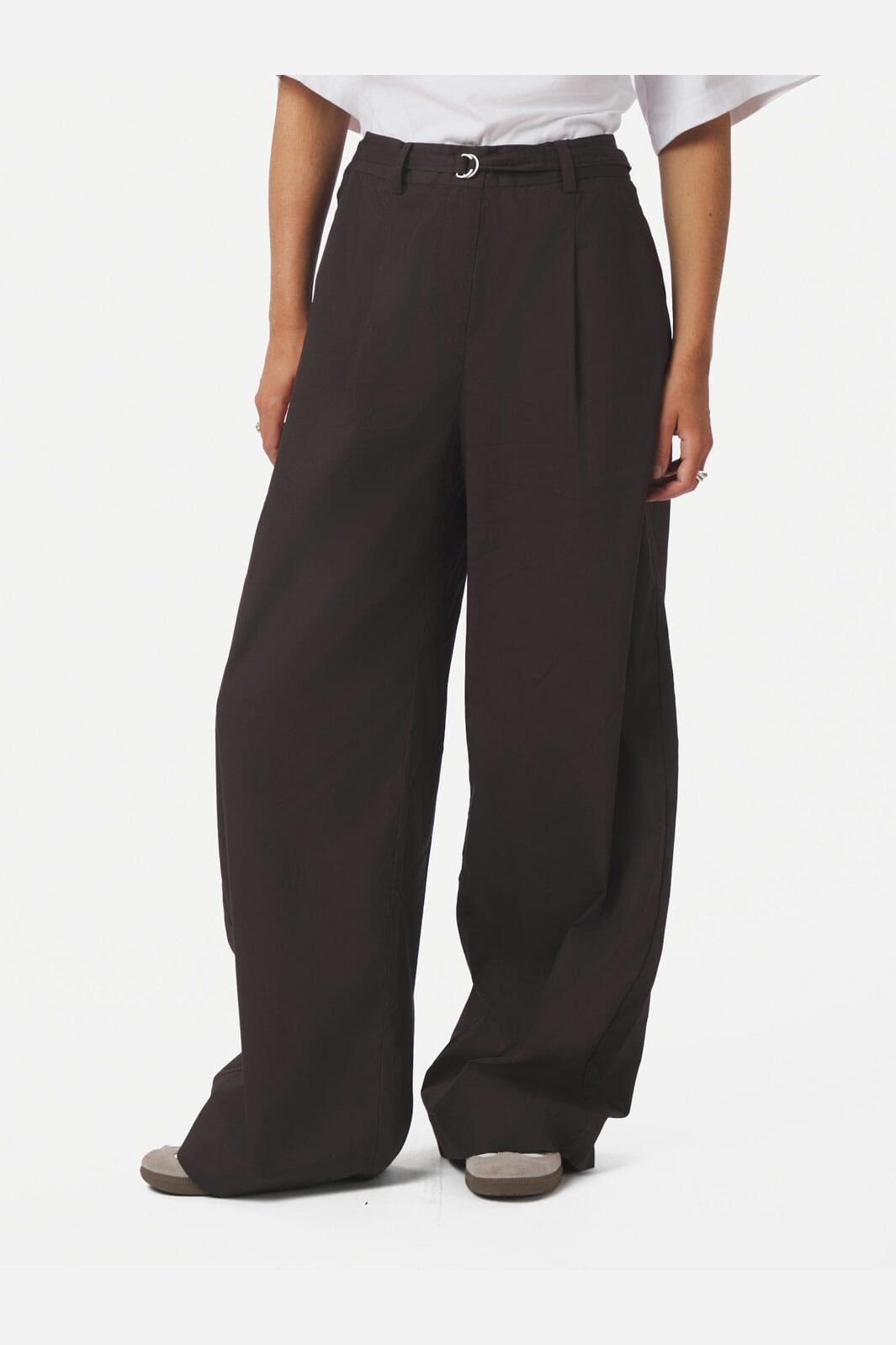 Neo Noir - Malba Poplin Pants 165795 - 676 - Dark Brown