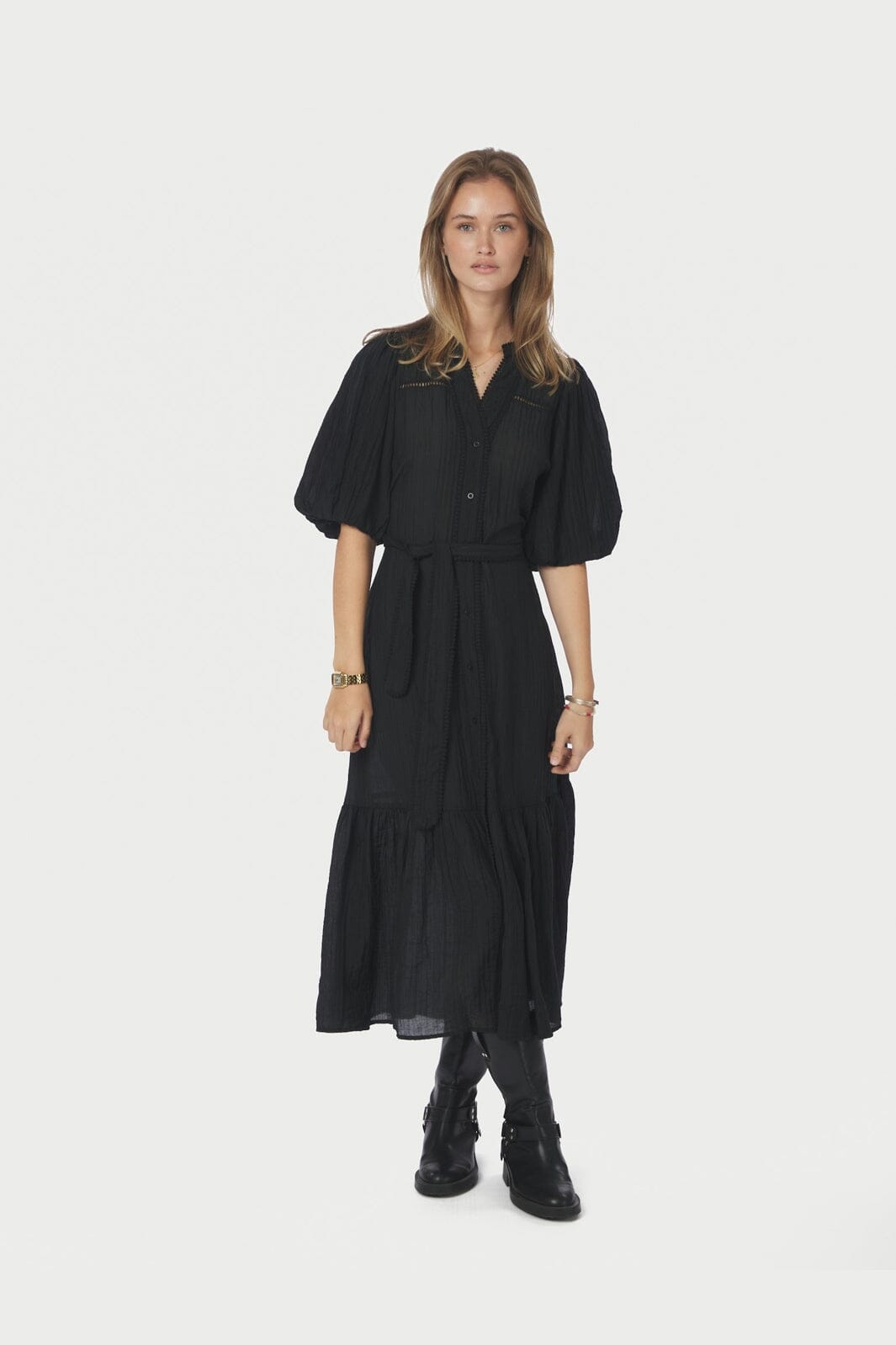 Neo Noir - Margarita Crepe Dress 167218 - 100 - Black