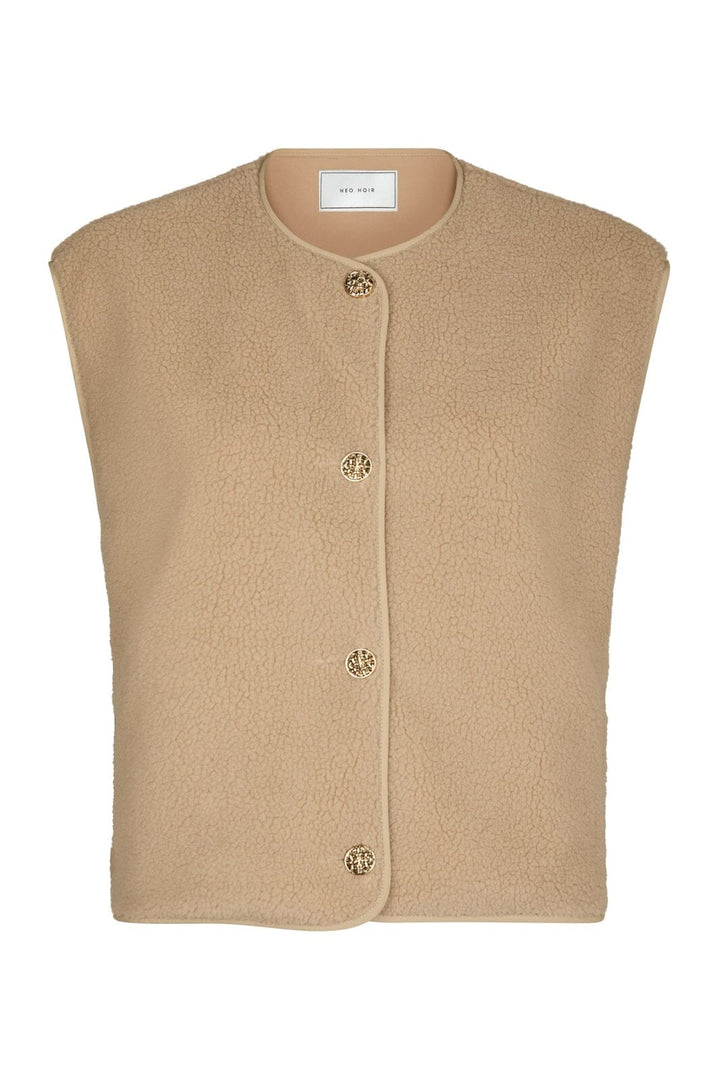 Neo Noir - Mariko Teddy Vest 164594 - 213 - Sand
