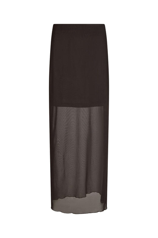 Neo Noir - Marlise Mesh Skirt 166014 - 676 - Dark Brown
