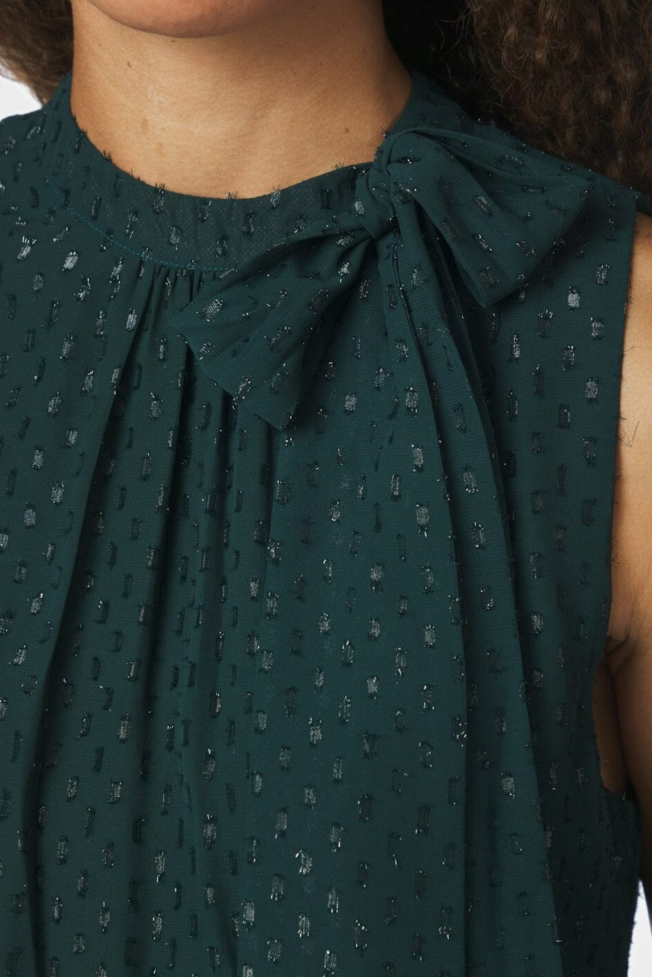 Neo Noir - May Glitz Dress 167040 - 591 - Deep Green