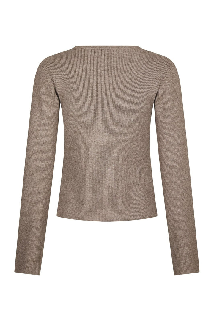 Neo Noir - Melia Knit Cardigan 170717 - 119 - Sand Melange