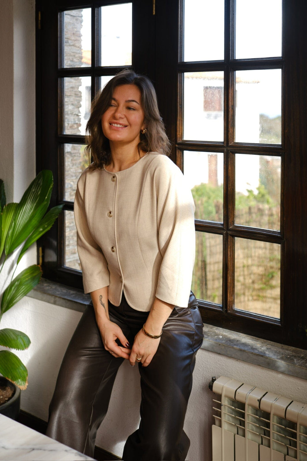 Neo Noir - Mesto Melange Jacket 165442 - 976 - Beige Melange Blazere 