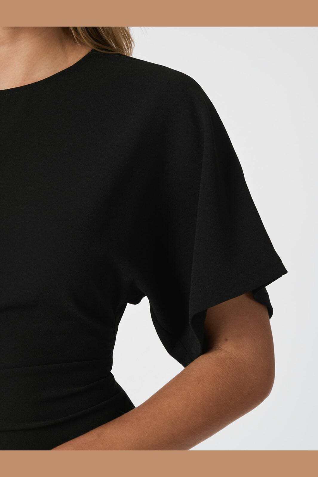 Neo Noir - Miloine Drape Dress 166132 - 100 - Black