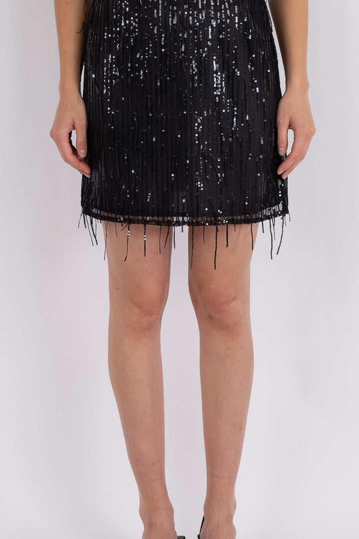 Neo Noir - Miva Sequins Skirt - Black