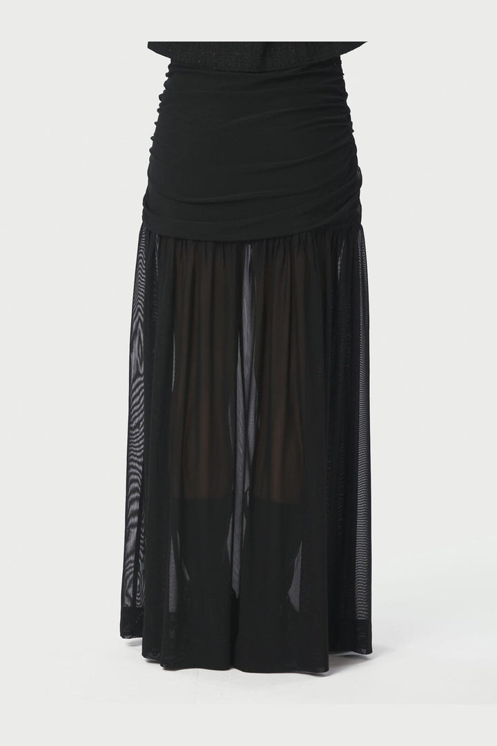 Neo Noir - Mori Layered Skirt 166934 - 100 - Black