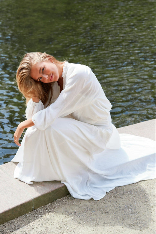 Neo Noir - Morien Woven Maxi Skirt 170488 - 121 - Off White Nederdele 
