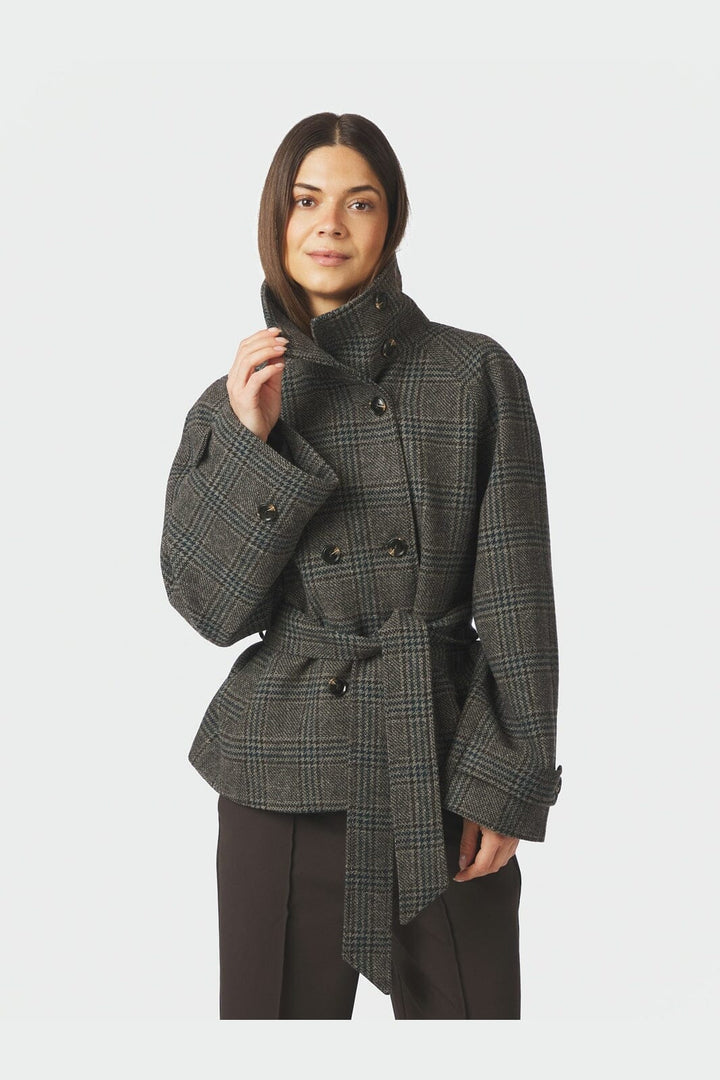 Neo Noir - Munet Check Jacket 170008 - 104 - Dark Grey