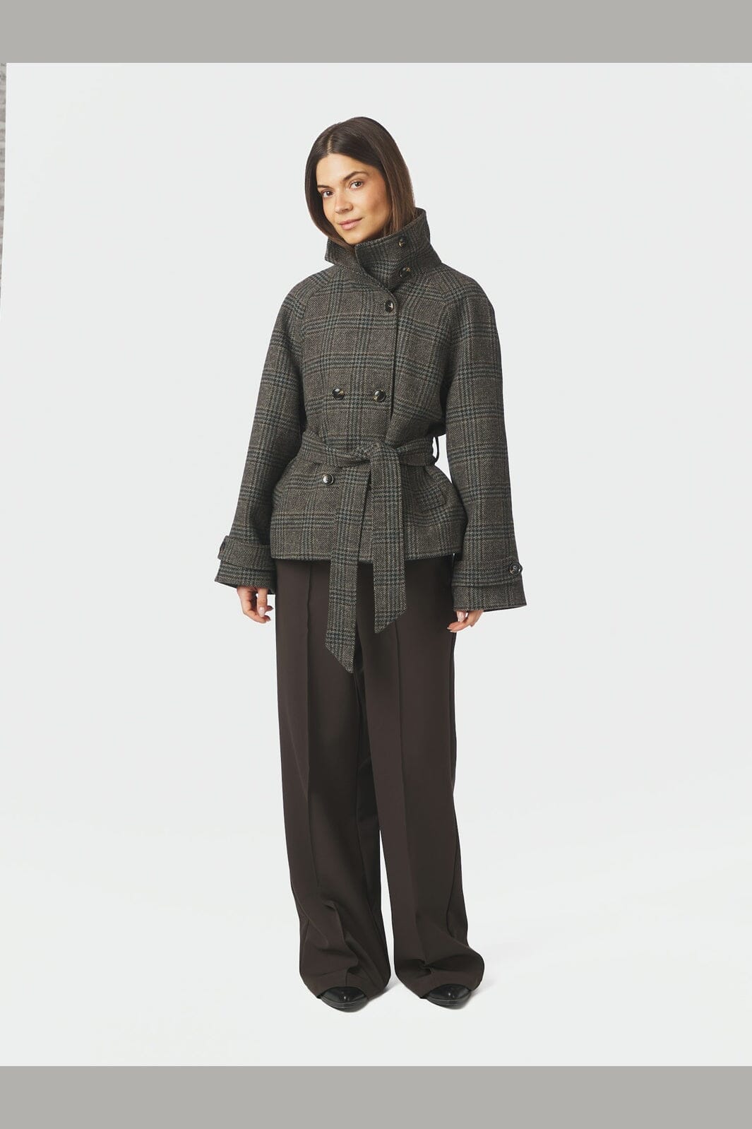Neo Noir - Munet Check Jacket 170008 - 104 - Dark Grey