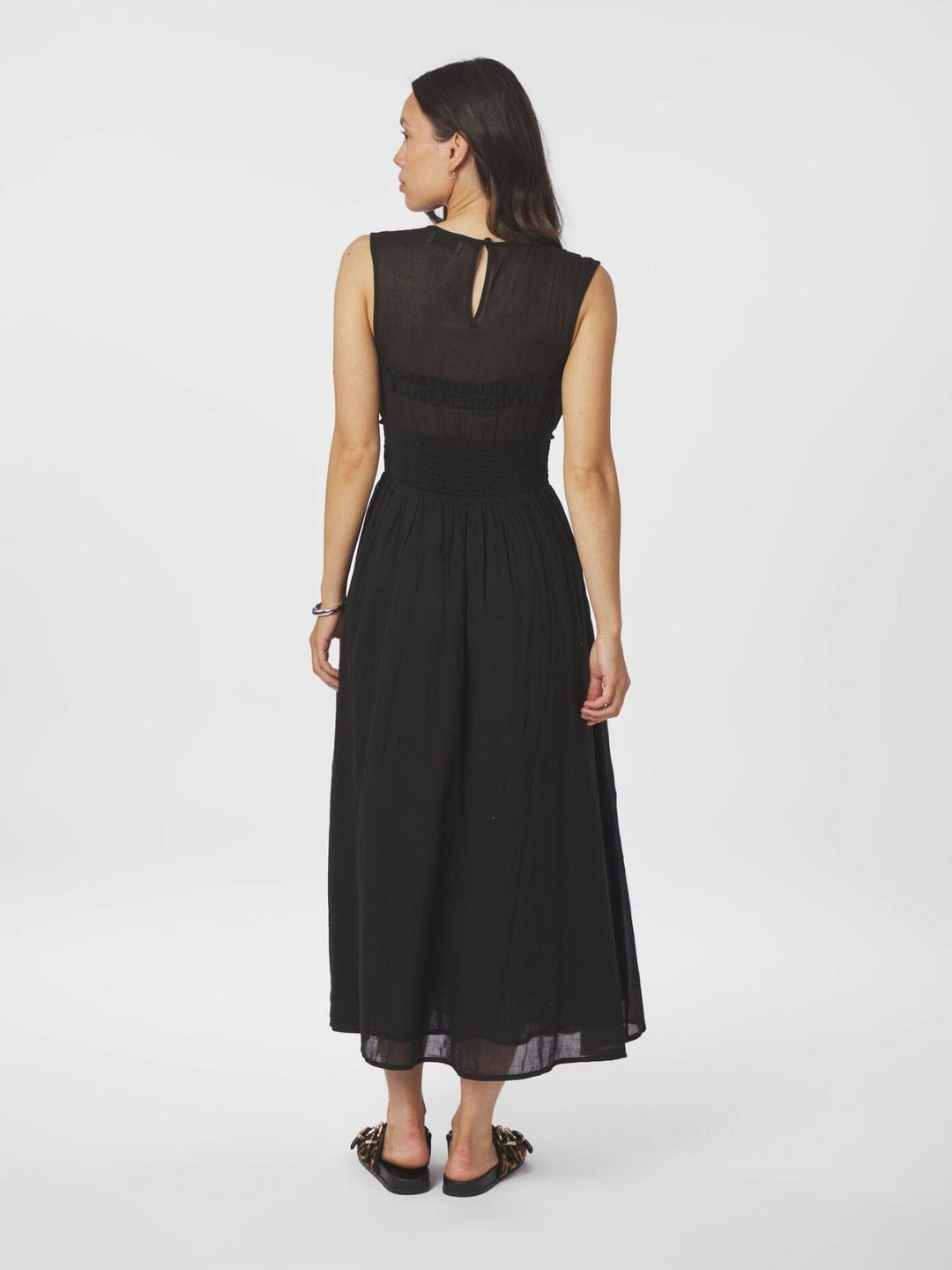Neo Noir - Myrna S Voile Dress 166127 - 100 - Black Kjoler 
