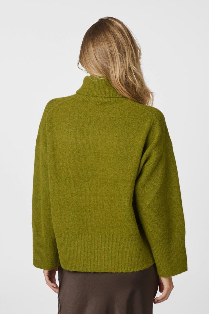 Neo Noir - Naline Knit Blouse 165512 - 340 - Sage Green