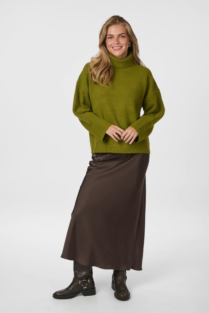 Neo Noir - Naline Knit Blouse 165512 - 340 - Sage Green
