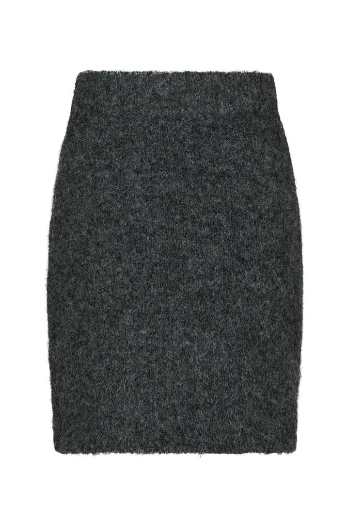 Neo Noir - Naria Fluffy Knit Skirt 165418 - 132 - Antracit