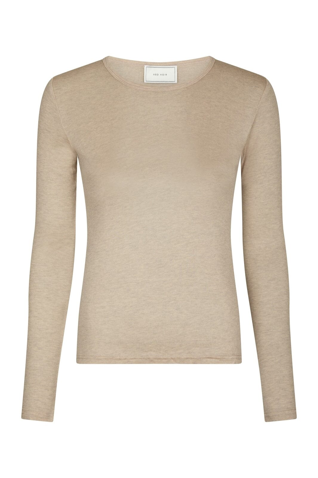 Neo Noir - Nella Fine Rib Blouse 167271 - 976 - Beige Melange