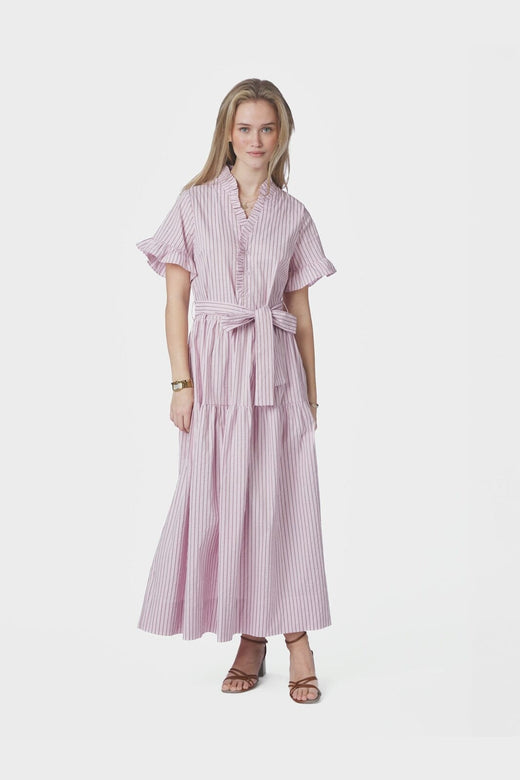 Neo Noir - Nessie Structure Stripe Dress 169739 - 754 - Light Pink