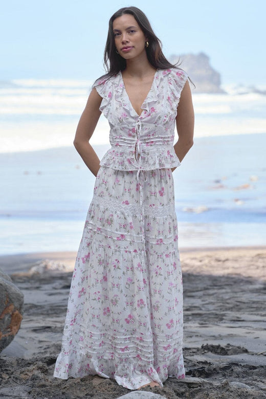 Neo Noir - Netali Spring Flower Top 168728 - 121 - Off White Skjorter 