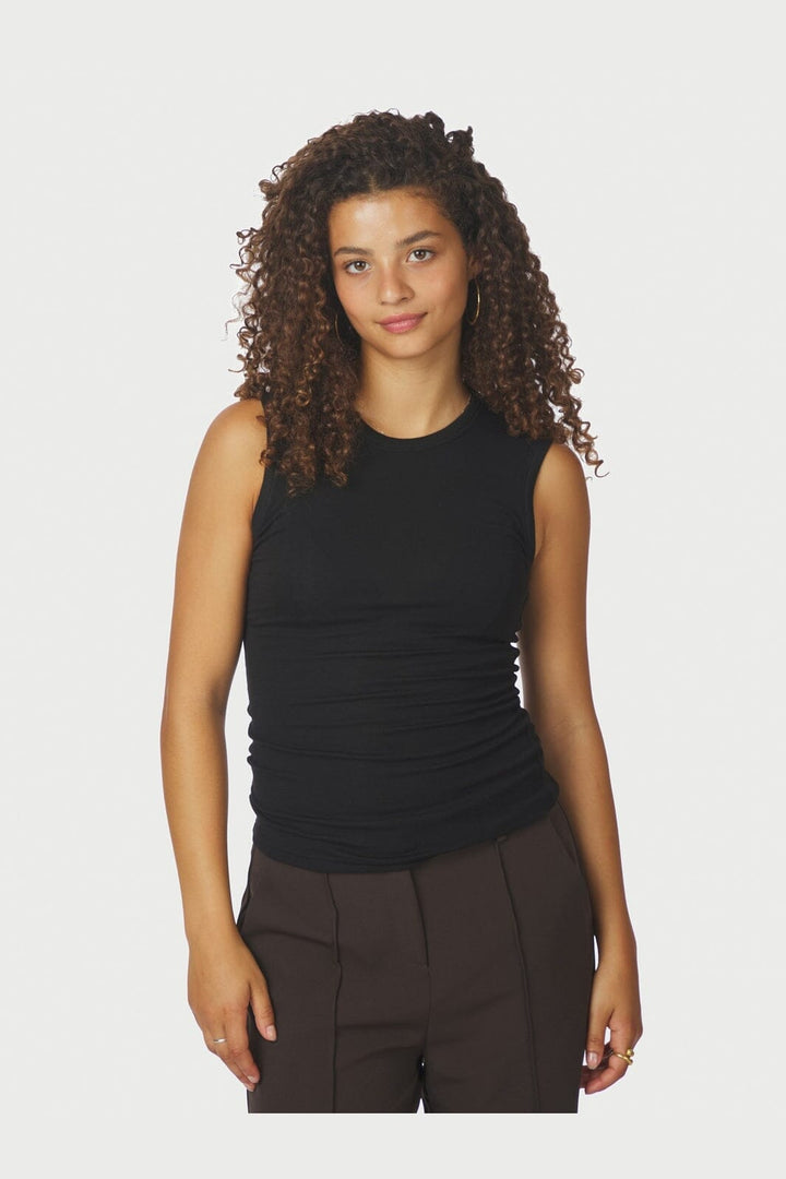 Neo Noir - Nimbi Fine Rib Top 167270 - 100 - Black