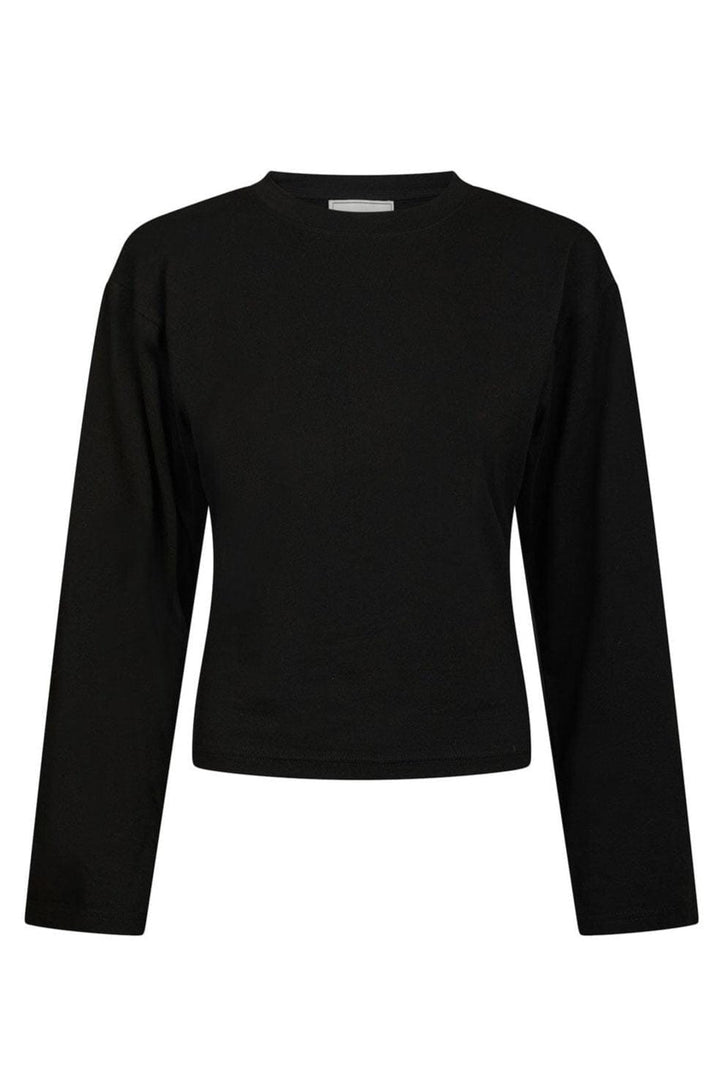 Neo Noir - Paska Boxy Long Tee 165973 - 100 - Black