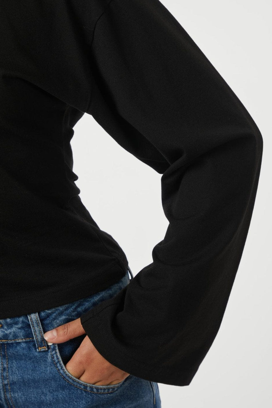 Neo Noir - Paska Boxy Long Tee 165973 - 100 - Black