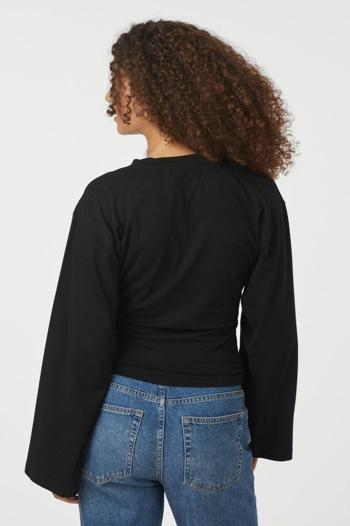 Neo Noir - Paska Boxy Long Tee 165973 - 100 - Black