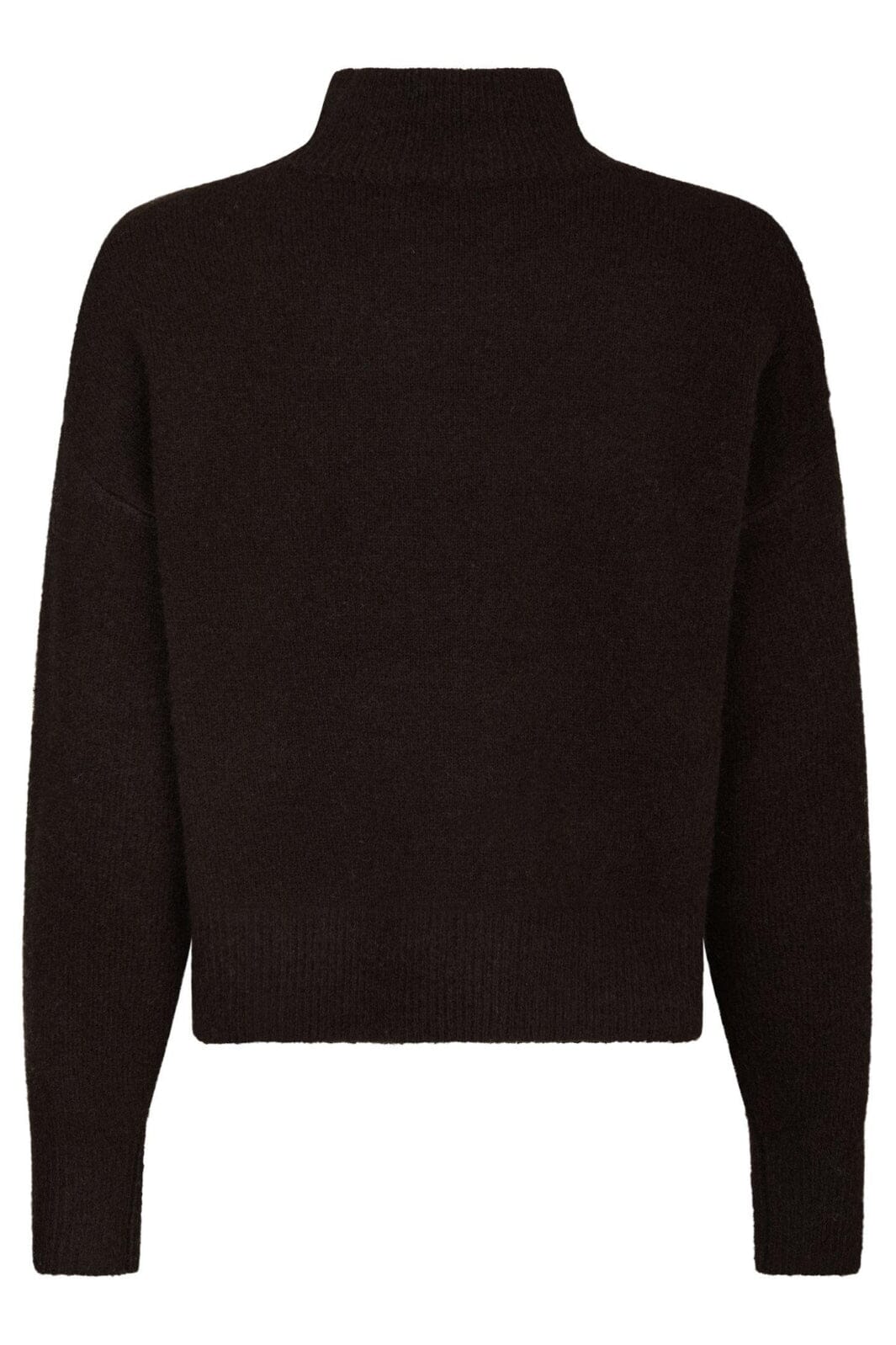 Neo Noir - Paulina Knit Blouse 159703 - 676 - Dark Brown