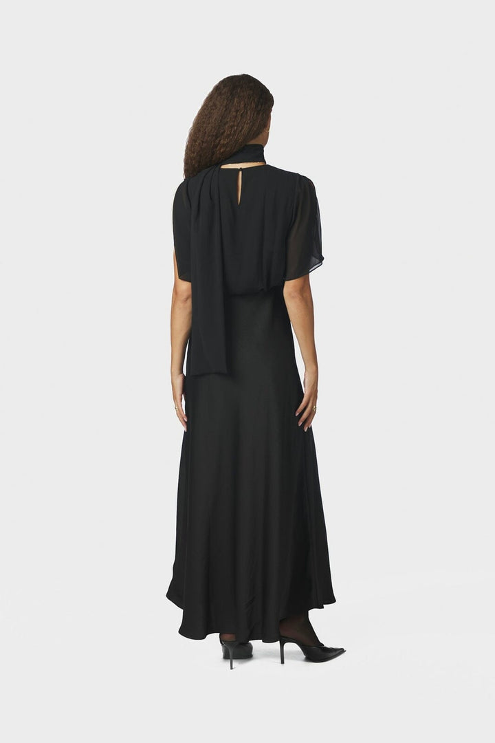 Neo Noir - Pelina Chiffon Dress 170899 - 100 - Black