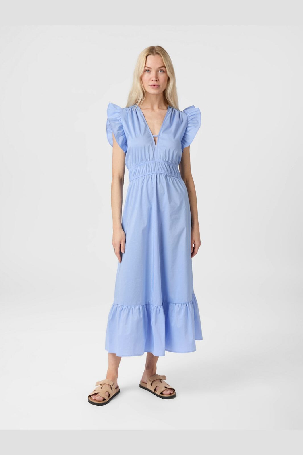 Neo Noir - Pollana Poplin Dress 160661 - 554 - Sky Blue