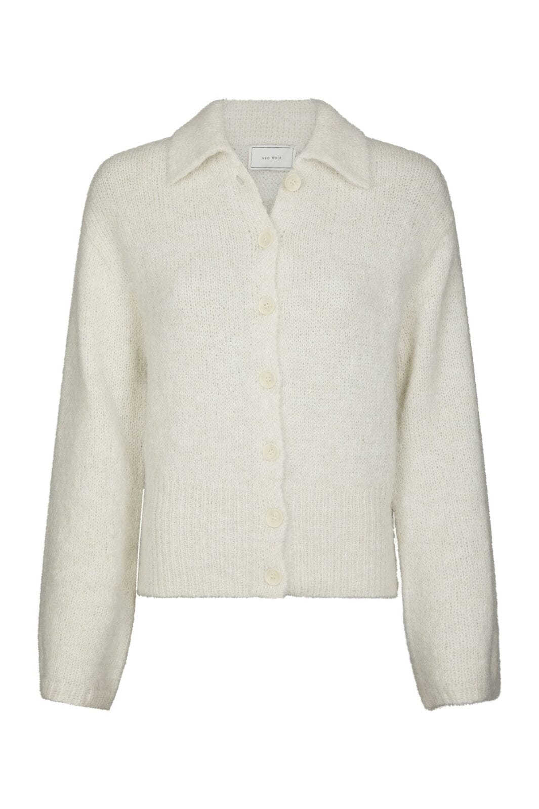 Neo Noir - Ramera Fluffy Knit Cardigan 168267 - 121 - Off White