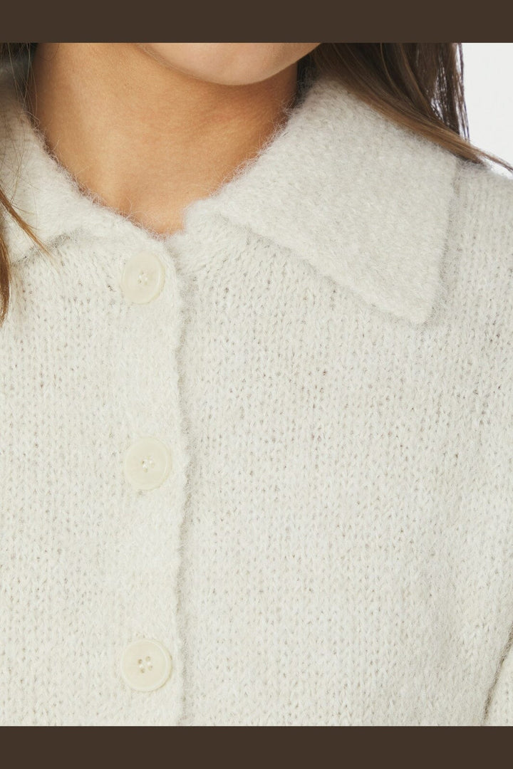 Neo Noir - Ramera Fluffy Knit Cardigan 168267 - 121 - Off White