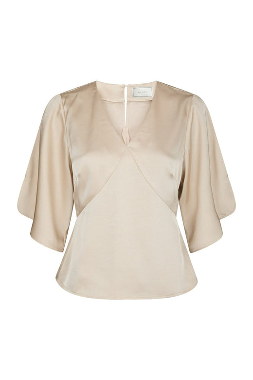 Neo Noir - Remana Heavy Sateen Blouse 168002 - 720 - Champagne