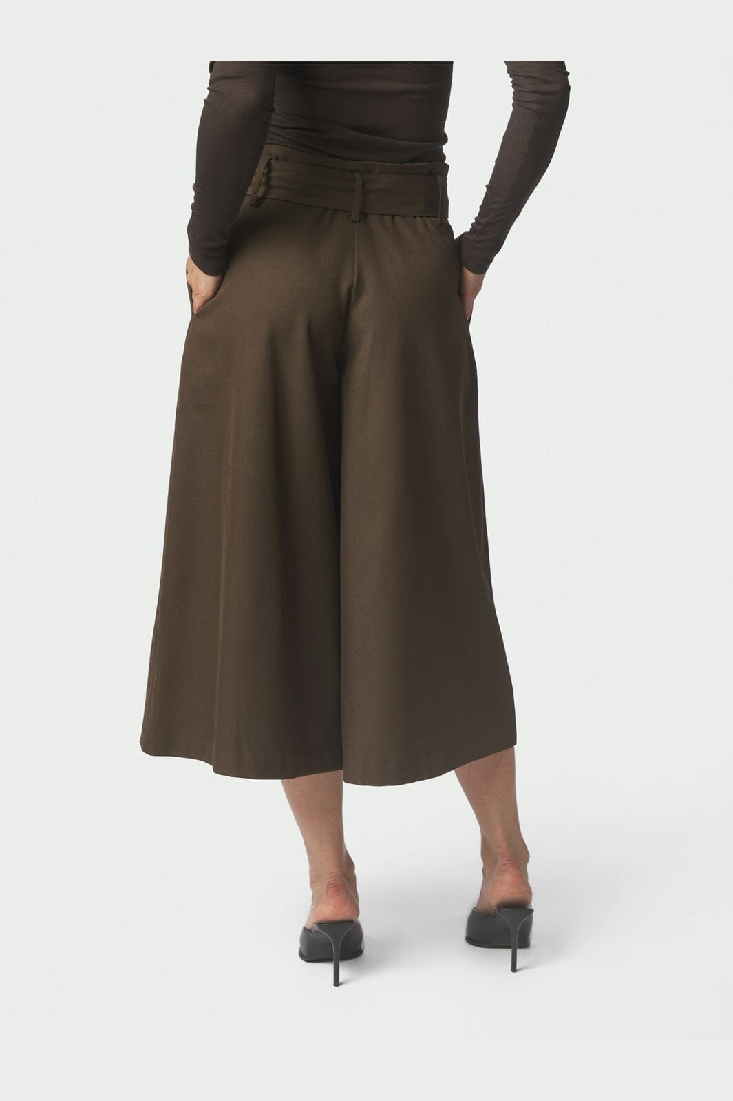 Neo Noir - Rilene Midi Pants 169844 - 676 - Dark Brown
