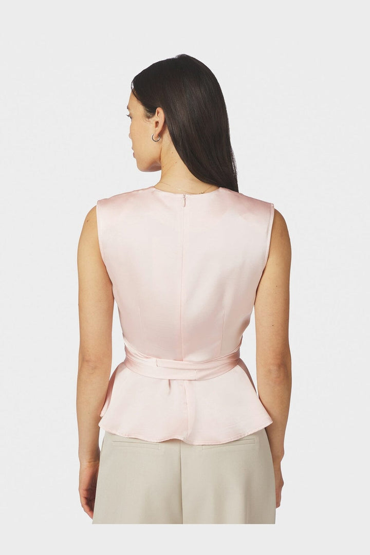 Neo Noir - Risetta Heavy Sateen Top 167086 - 754 - Light Pink