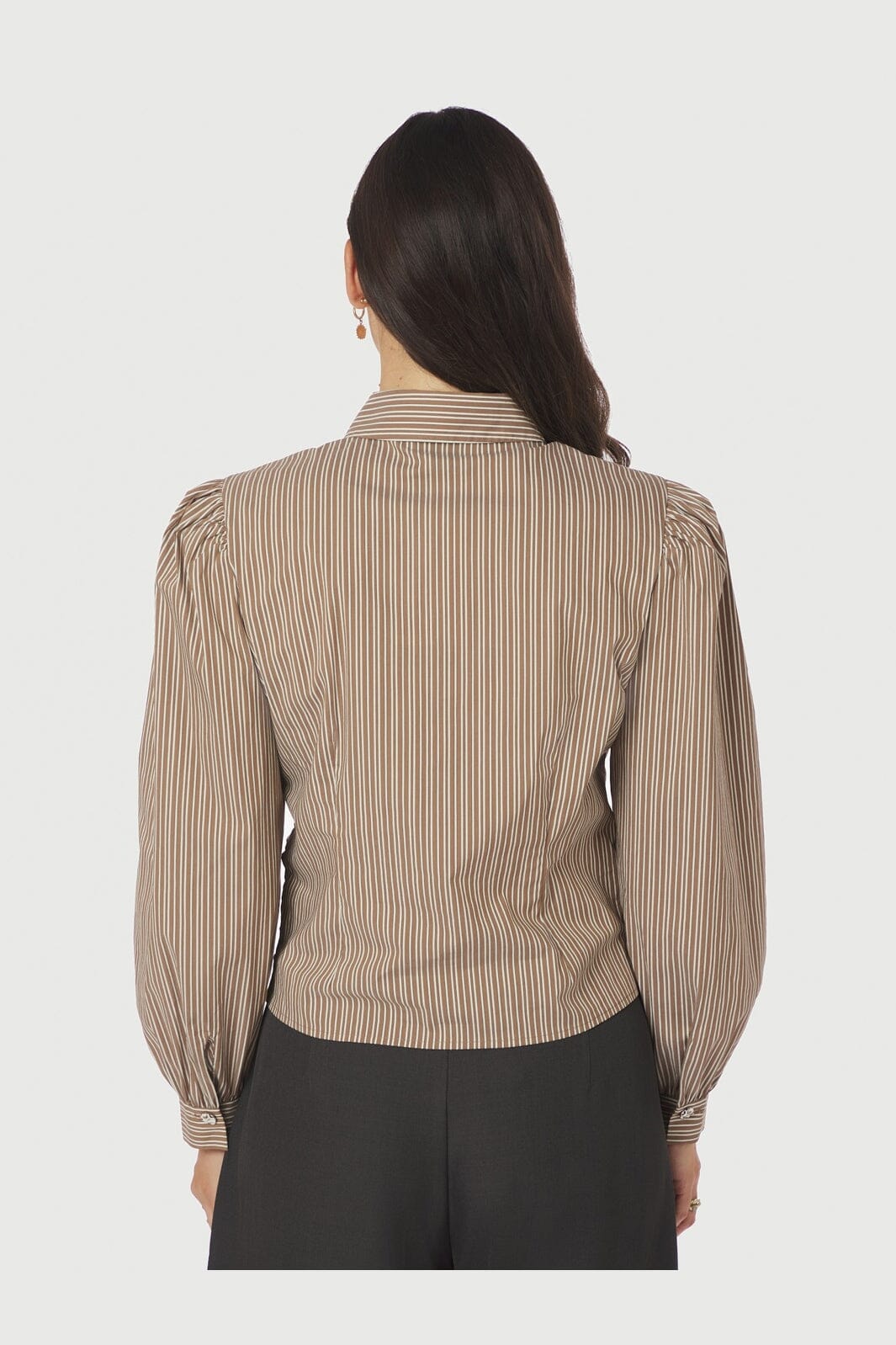 Neo Noir - Ritta Stripe Shirt 167224 - 928 - Light Brown
