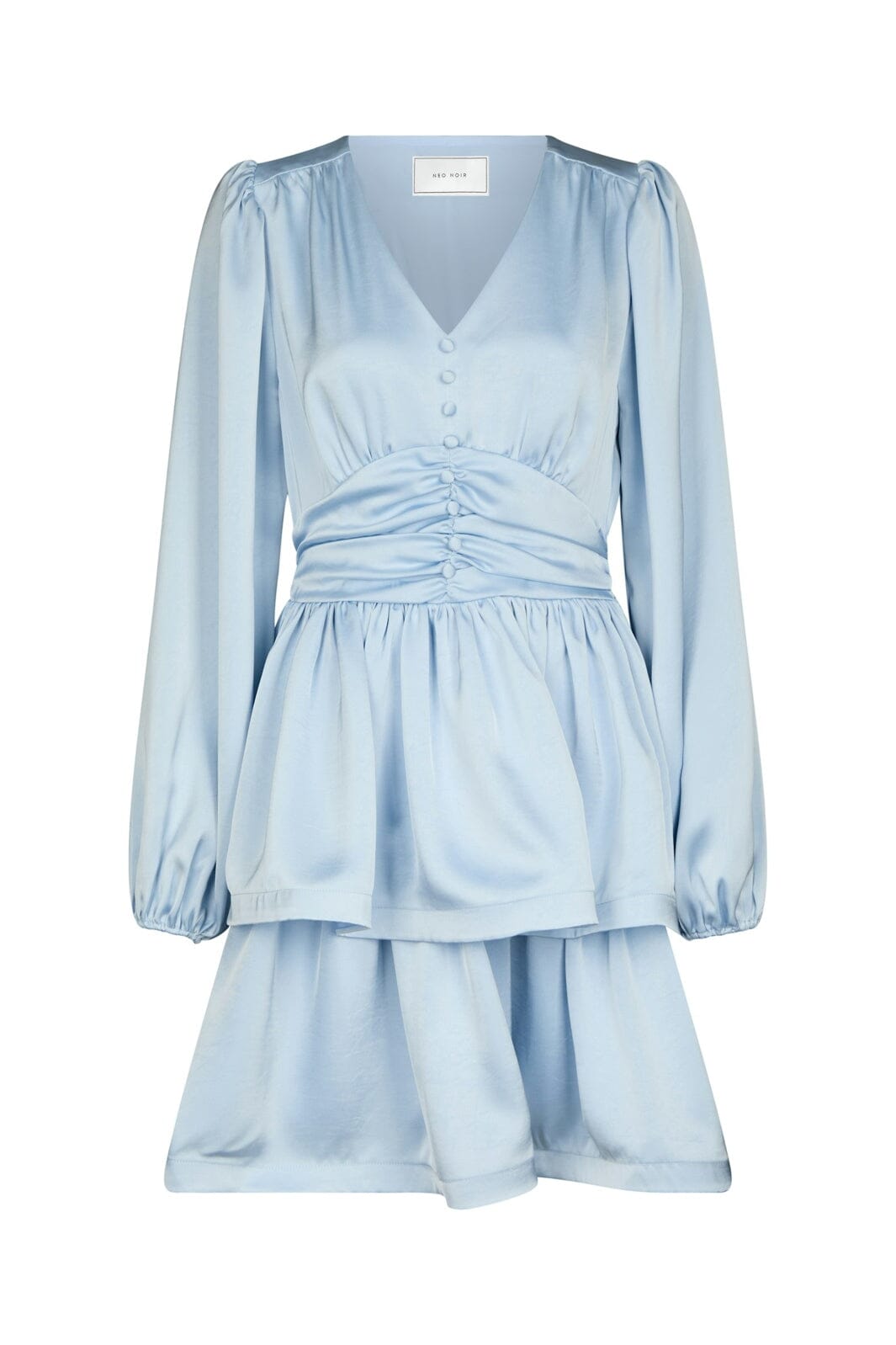 Neo Noir - Rivana Heavy Sateen Dress 168847 - 145 - Light Blue