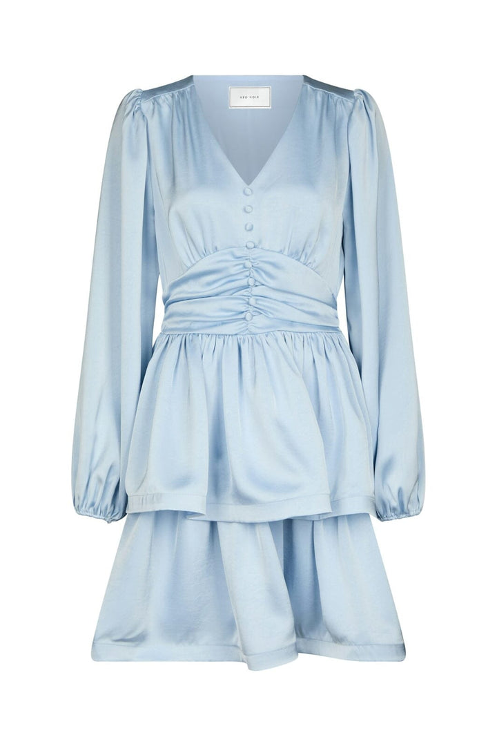 Neo Noir - Rivana Heavy Sateen Dress 168847 - 145 - Light Blue