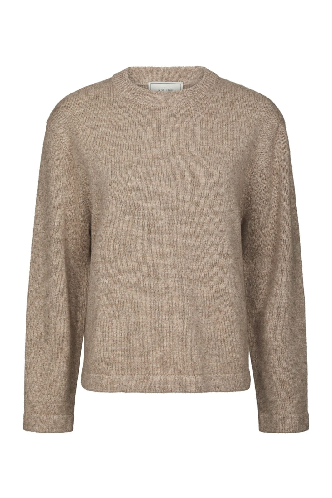 Neo Noir - Rivi Solid Knit Blouse 165924 - 976 - Beige Melange