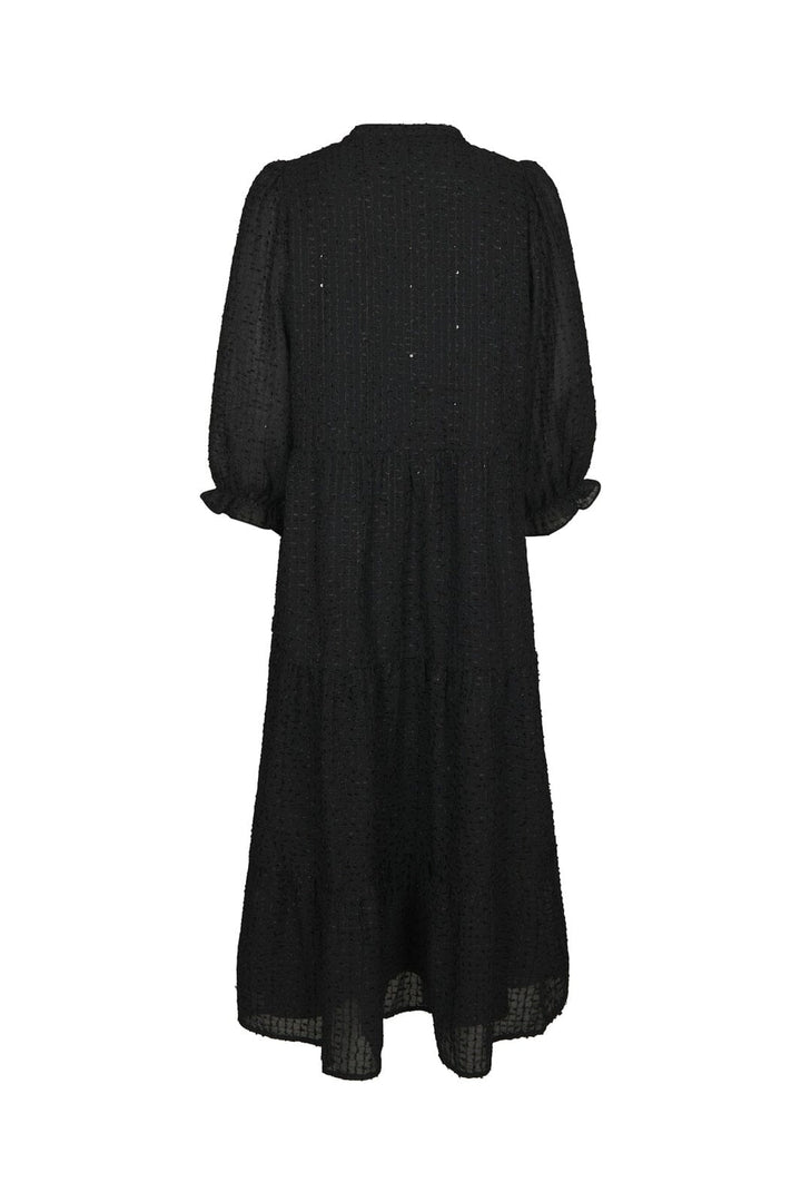 Neo Noir - Robyn Deco Chiffon Dress 171008 - 100 - Black