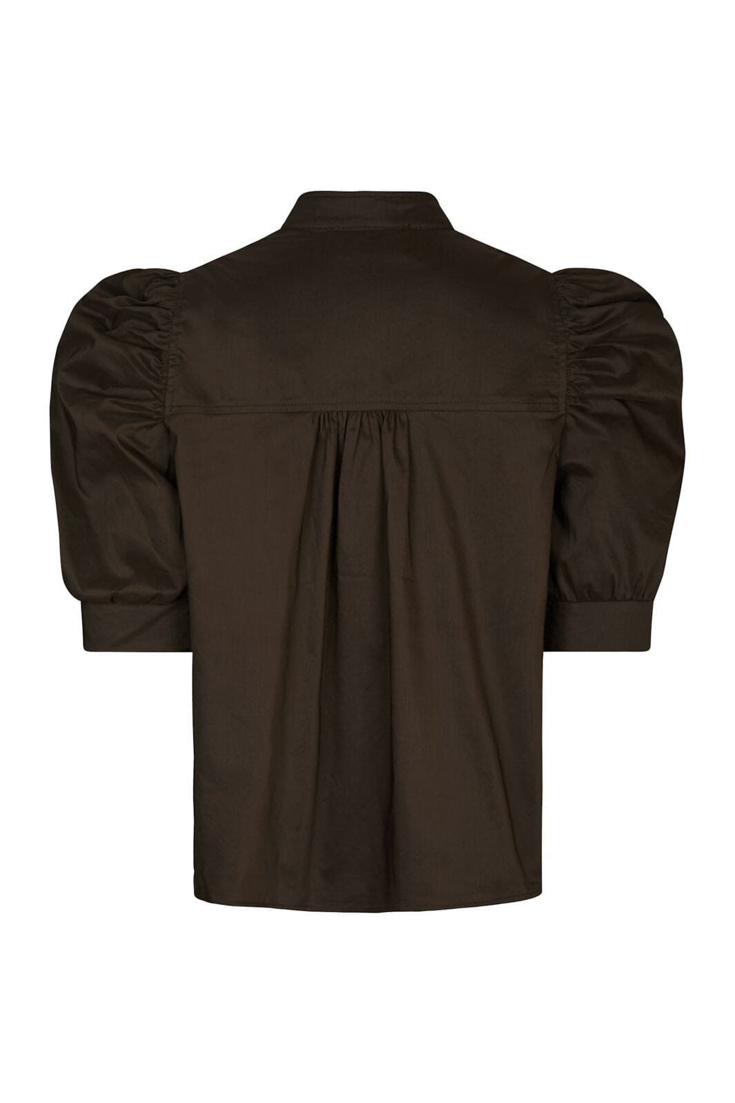Neo Noir - Roella Poplin Blouse 164283 - 584 - Chocolate Brown