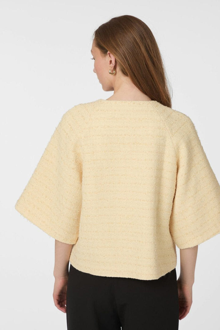 Neo Noir - Rosella Boucle Mini Jacket 166488 - 191 - Light Yellow