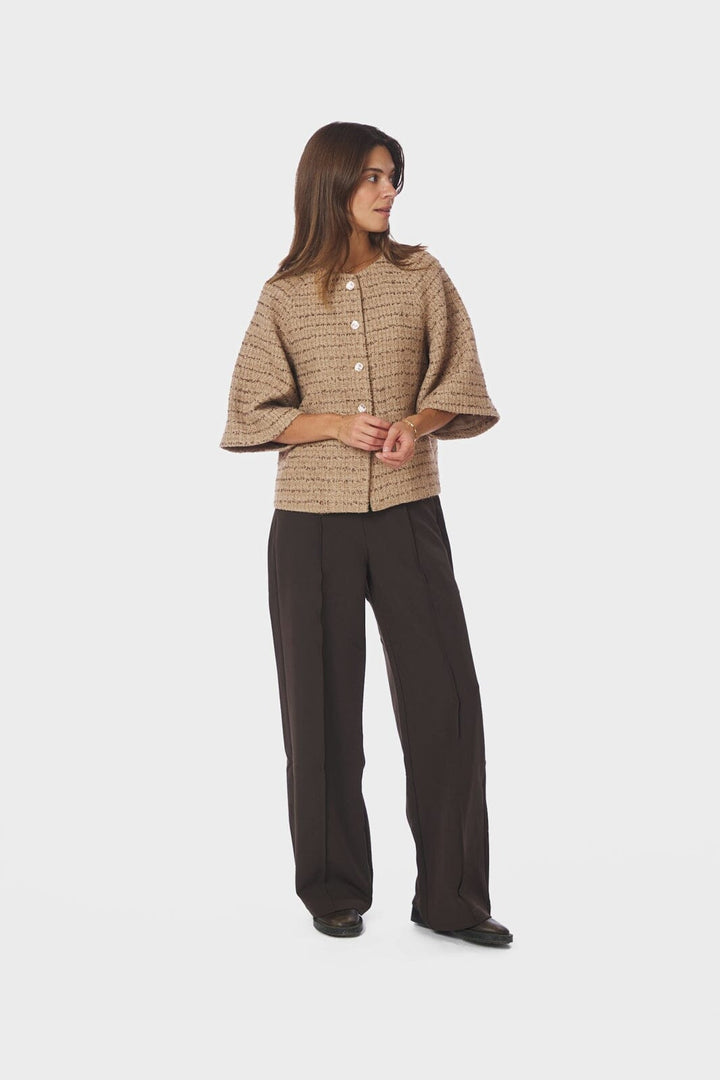 Neo Noir - Rosella Boucle Mini Jacket 166488 - 214 - Taupe