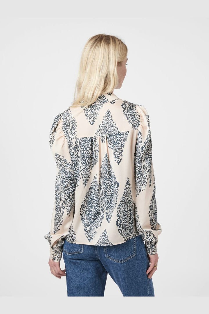 Neo Noir - Rosslyn Paisley Drop Blouse 163976 - 122 - Creme