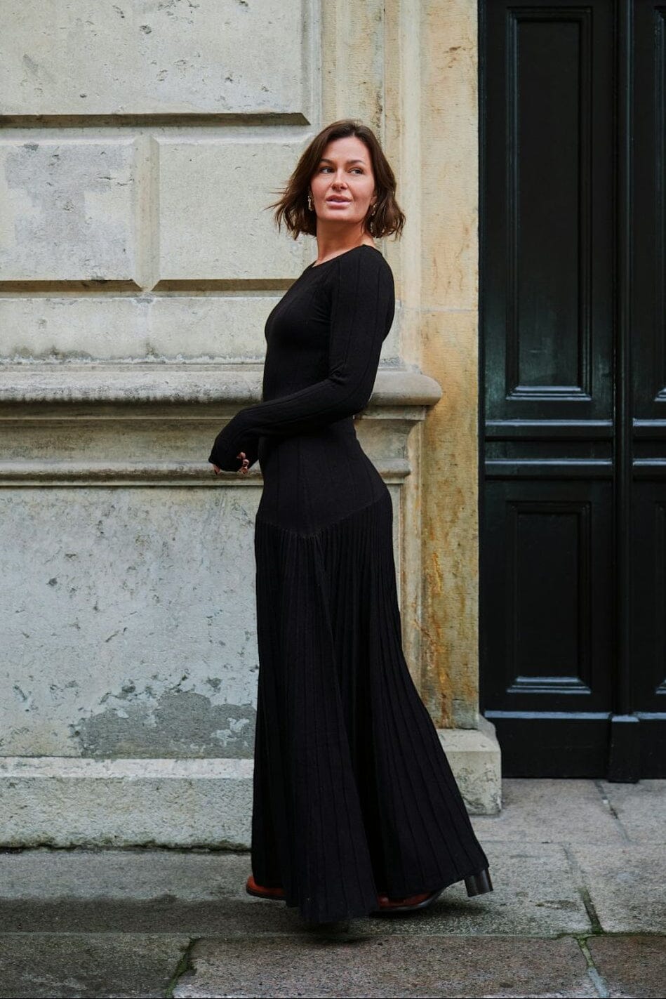 Neo Noir - Sage Knit Dress 166942 - 100 - Black Kjoler 