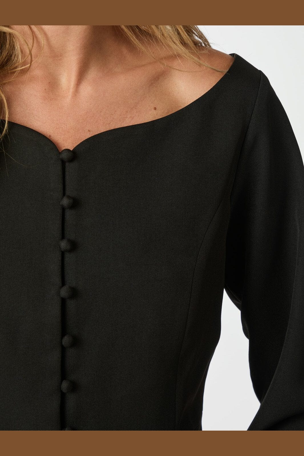 Neo Noir - Salsa Structure Blouse 166610 - 100 - Black