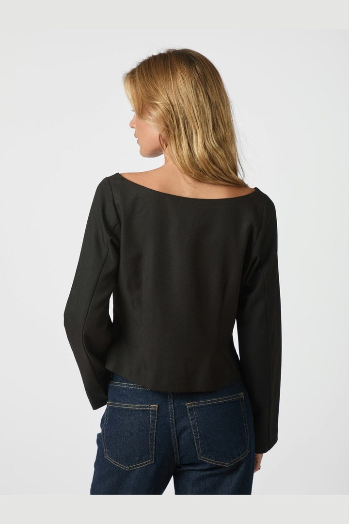 Neo Noir - Salsa Structure Blouse 166610 - 100 - Black