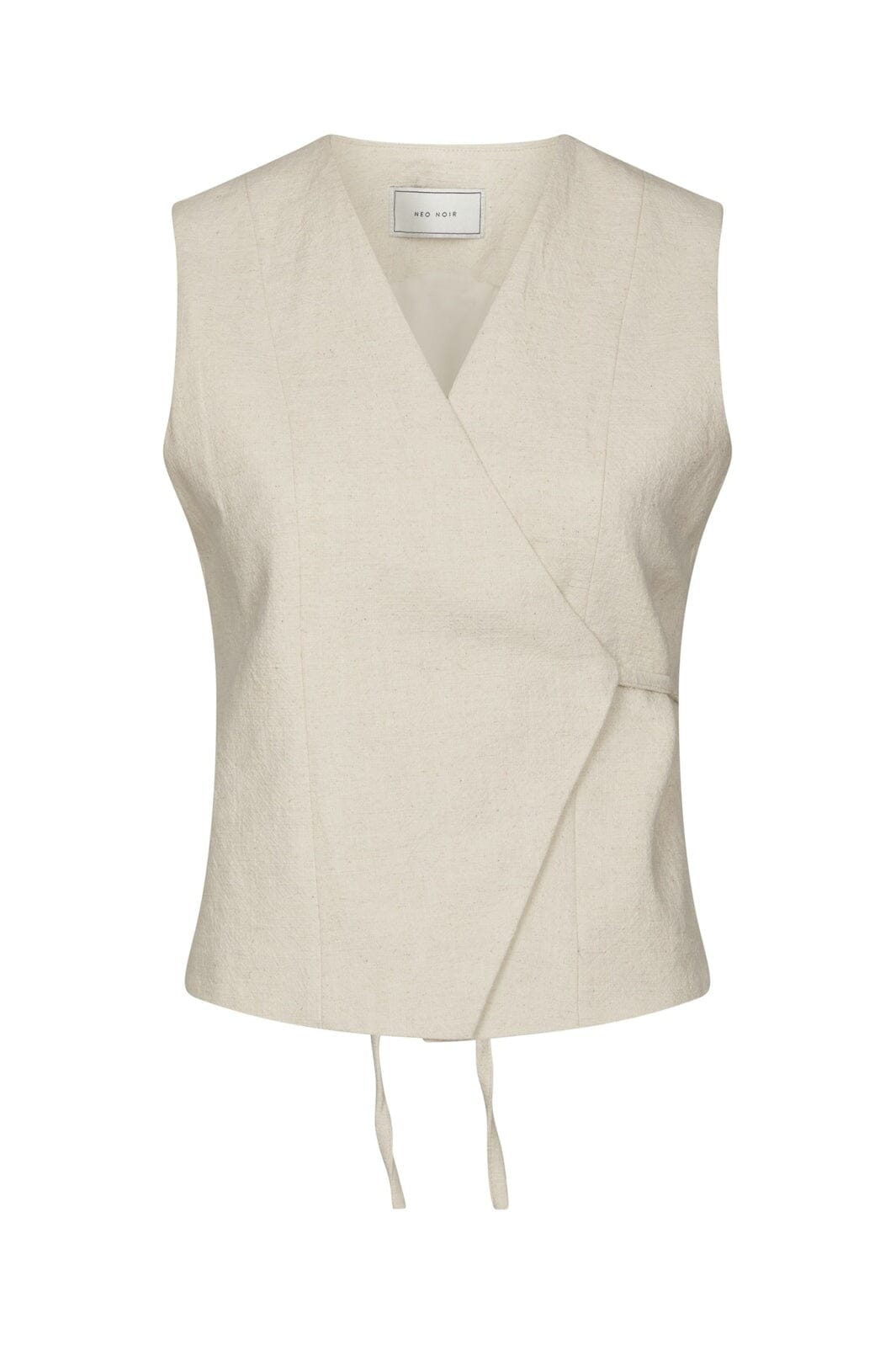 Neo Noir - Samara Ramie Waistcoat 165105 - 815 - Natural