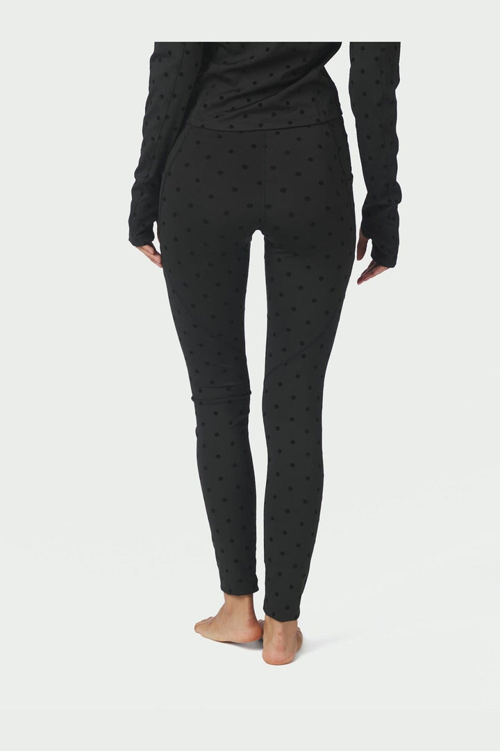 Neo Noir - Samie Pocket Dot Leggings 170723 - 100 - Black
