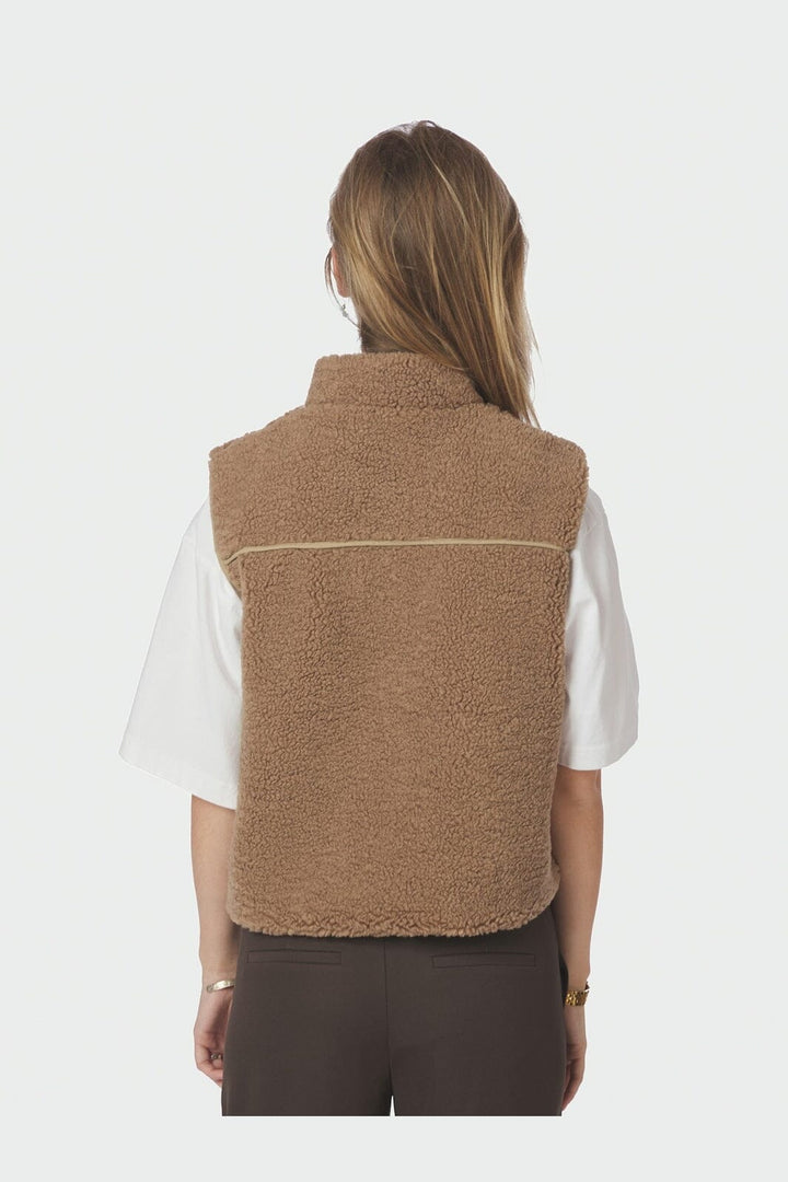 Neo Noir - Scout Teddy Waistcoat 155725 - 214 - Taupe
